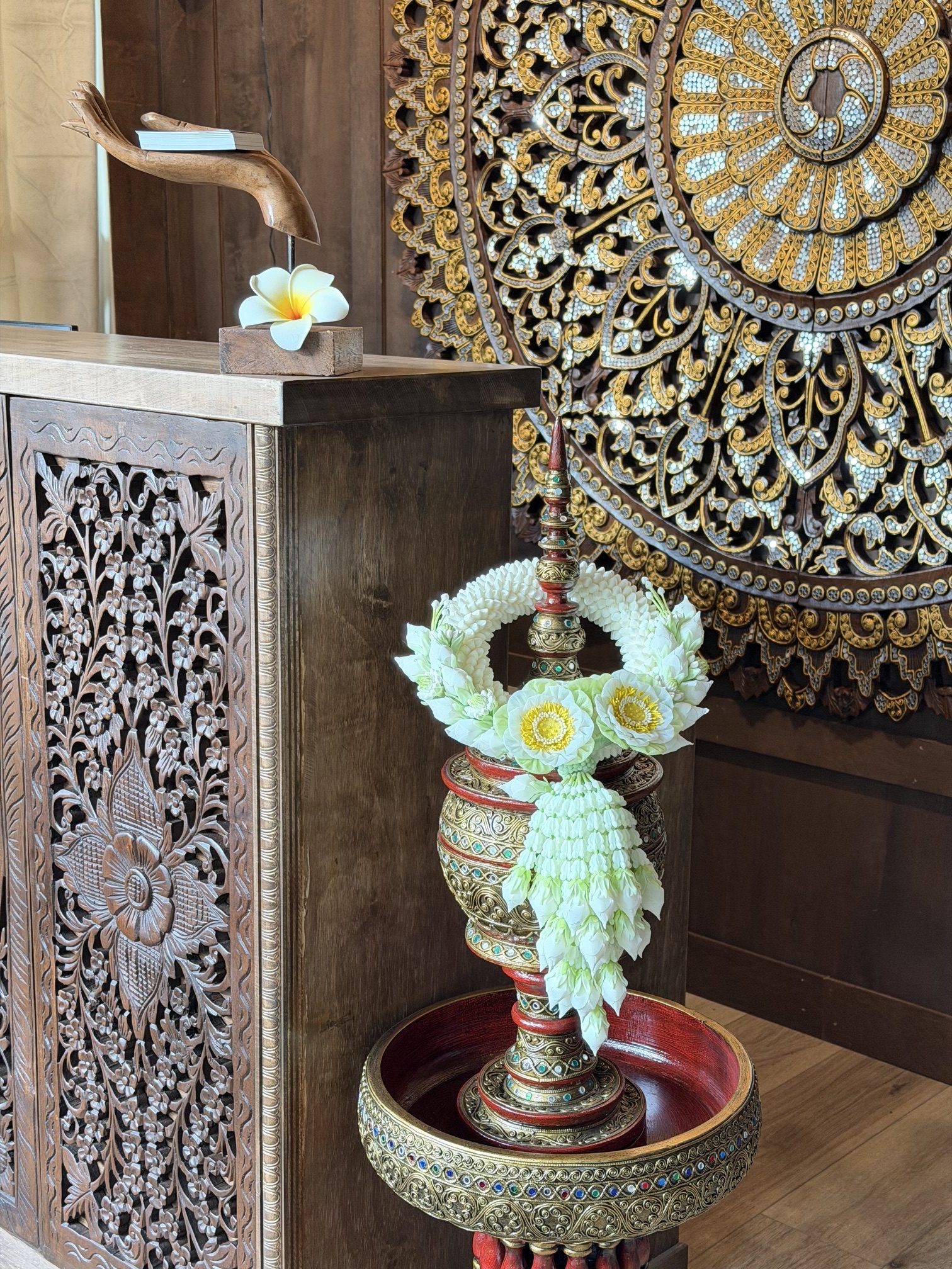 Traditional Thai decor detail